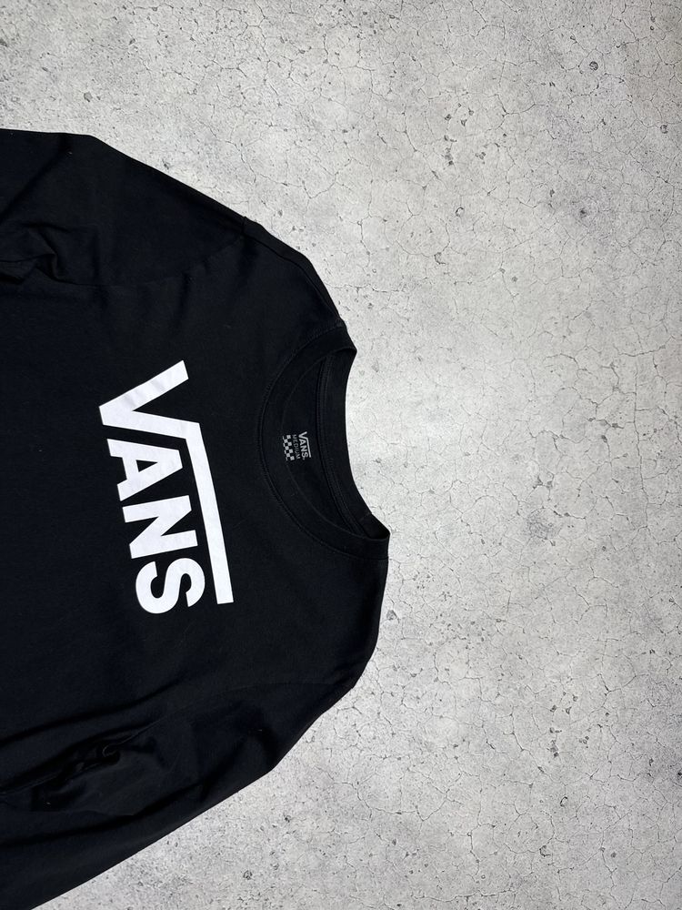 Мужская Кофта Лонгслив Vans С Большим Логотипом Оригинал Размер M