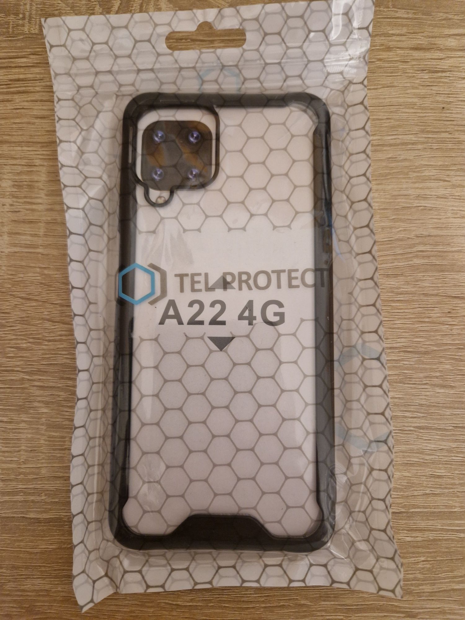 Etui Tel Protect Acrylic Samsung Galaxy A22 4G Czarny, Przezroczysty