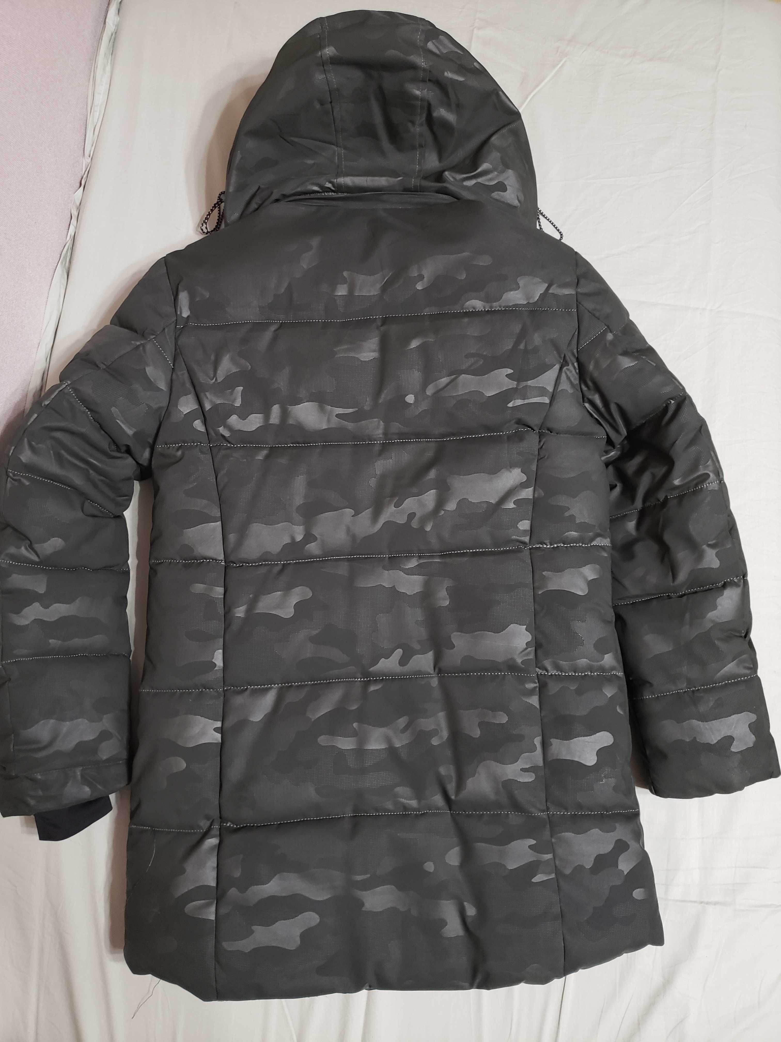 Куртка-пальто зимняя на мальчика р.158