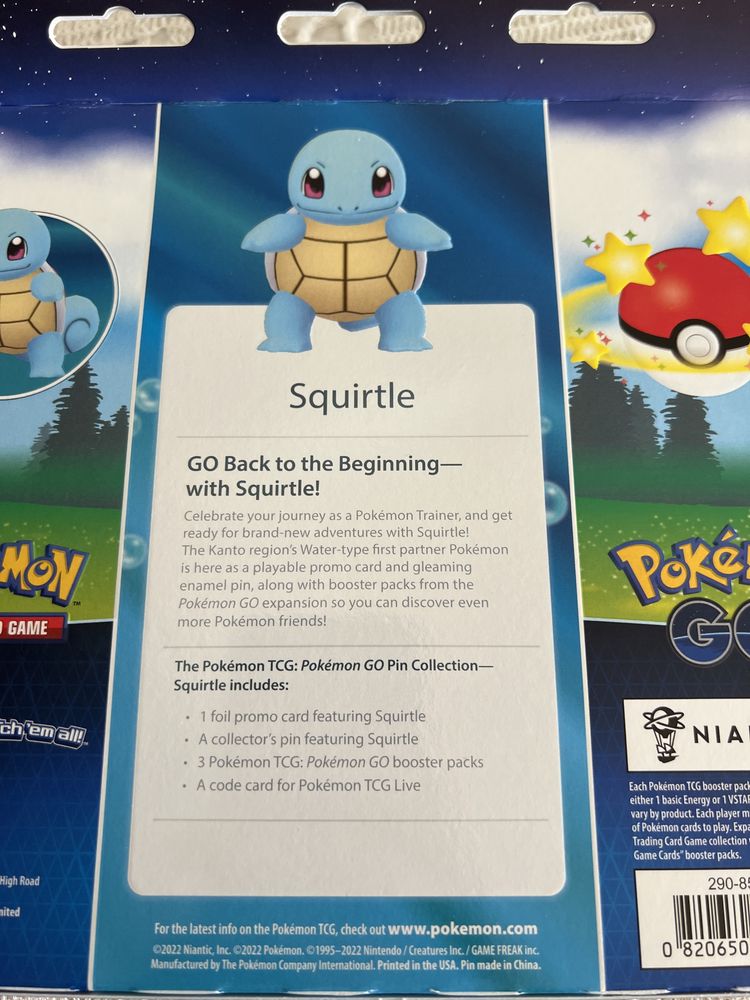 Pokémon GO - Pin Collection TCG- Squirtle