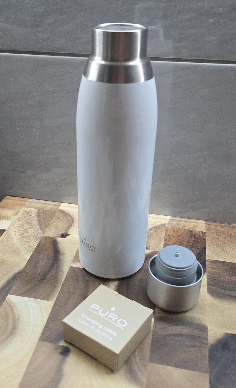 PURO Butelka termiczna Smart Bottle 500 ml Inox biała