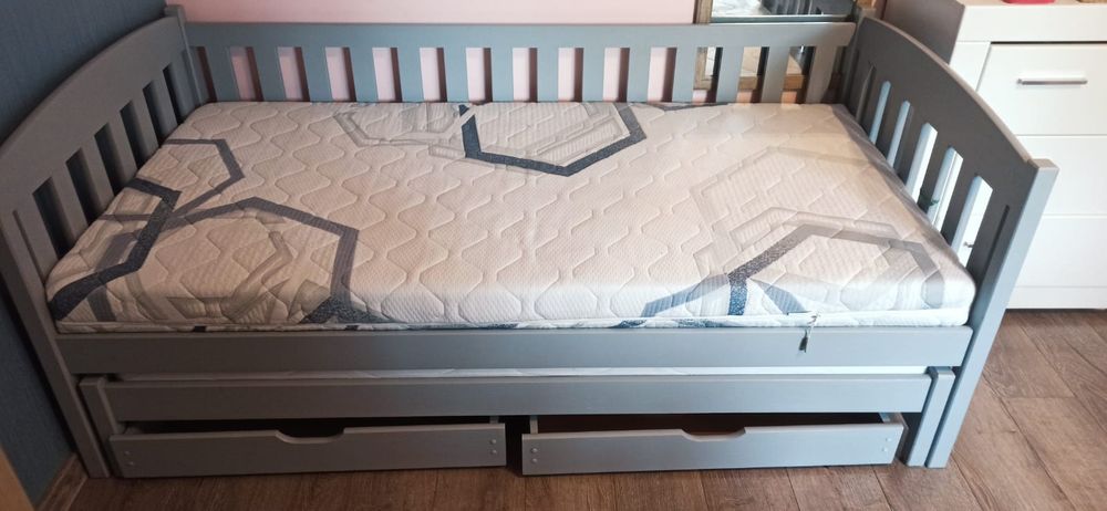 Łóżko dziecięce 2-osobowe wysuwane 90x180