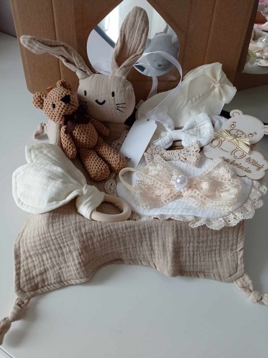 Zestaw Prezentowy baby shower narodziny chrzest prezent baby box