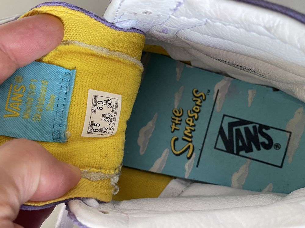 VANS Lisa Simpson for President Limited Edition кеди р. 38.5 ориг