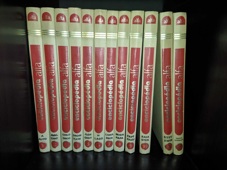 Conjunto de 12 Enciclopédias Alfa