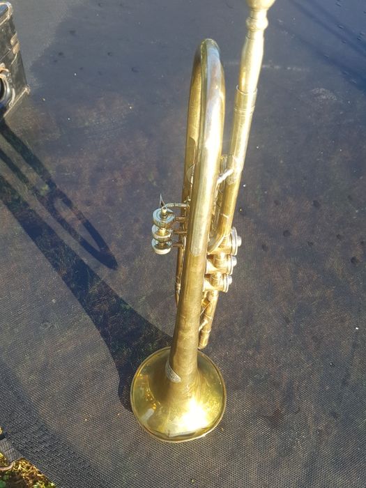 Stary Kornet  trąbka Josef Glassl Graslitz.Böhmener.