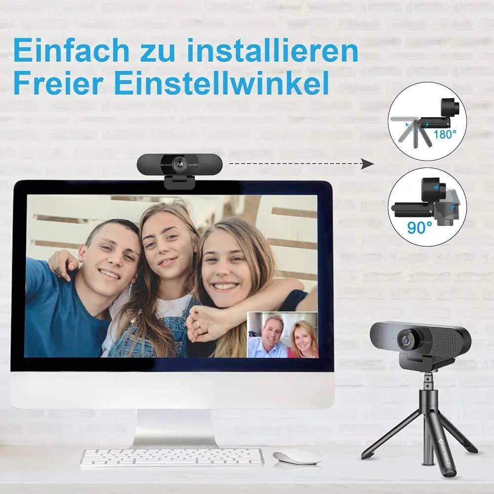 Kamera internetowa 1080p 2 mikrofony emeet c960