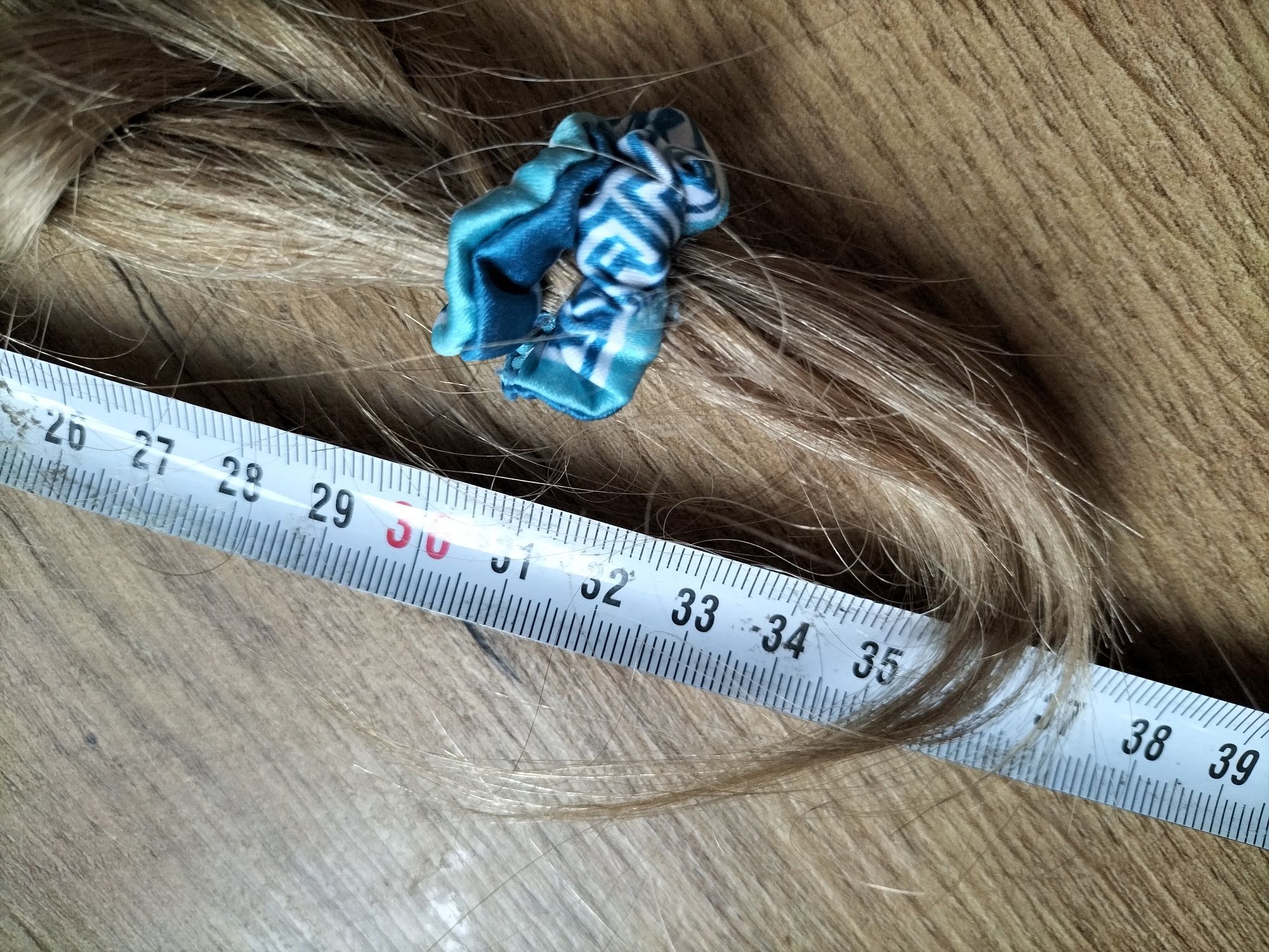 Włosy dziewicze blond naturalne, niefarbowane 35cm