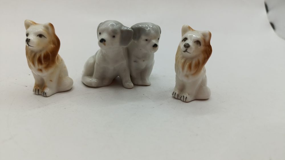 Figurka ozdoba malutkie pieski kolekcja miniaturek