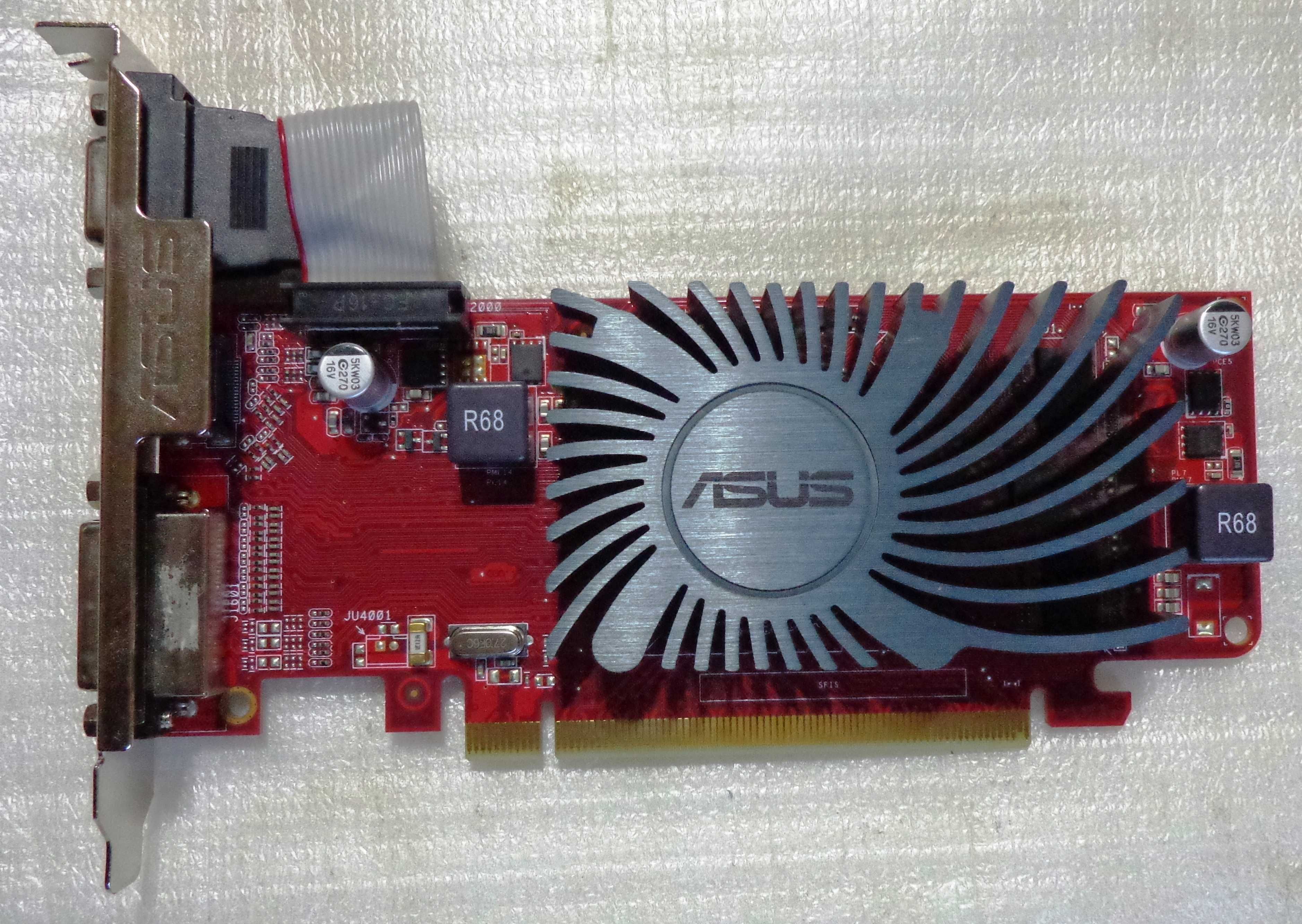 Видеокарта ASUS Radeon R5 230 1GB DDR3/64 Bit  Silent (Hdmi/Dvi/Vga )
