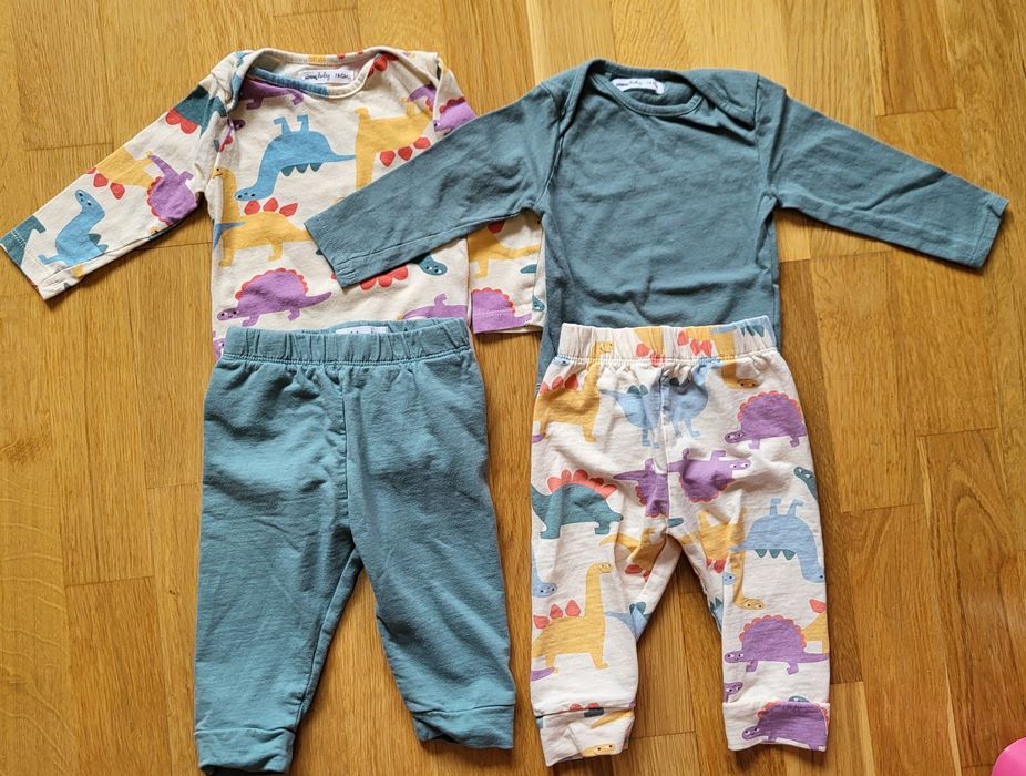 Zestaw body i spodnie 74 - 2 sztuki