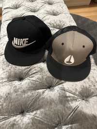 Chapéus Nike e Nixon