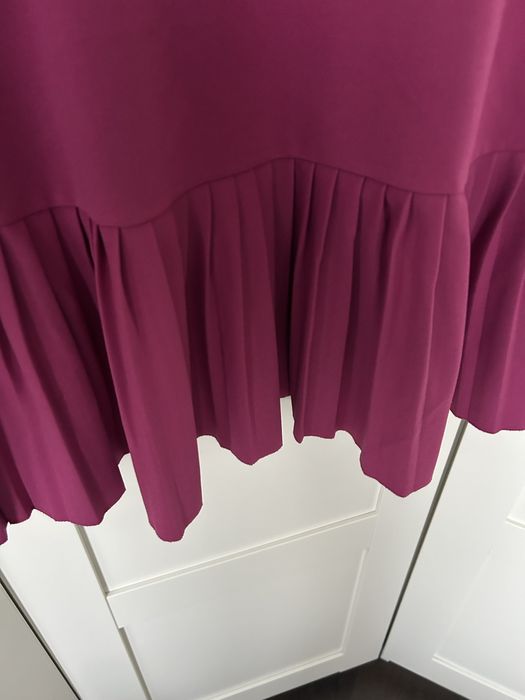 Rózowa sukienka plisa M/L