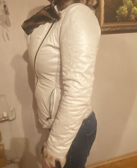 Белая дубленка ( косуха )