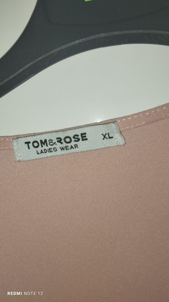 Sukienka pudrowy róż xl tom rose komunia chrzest