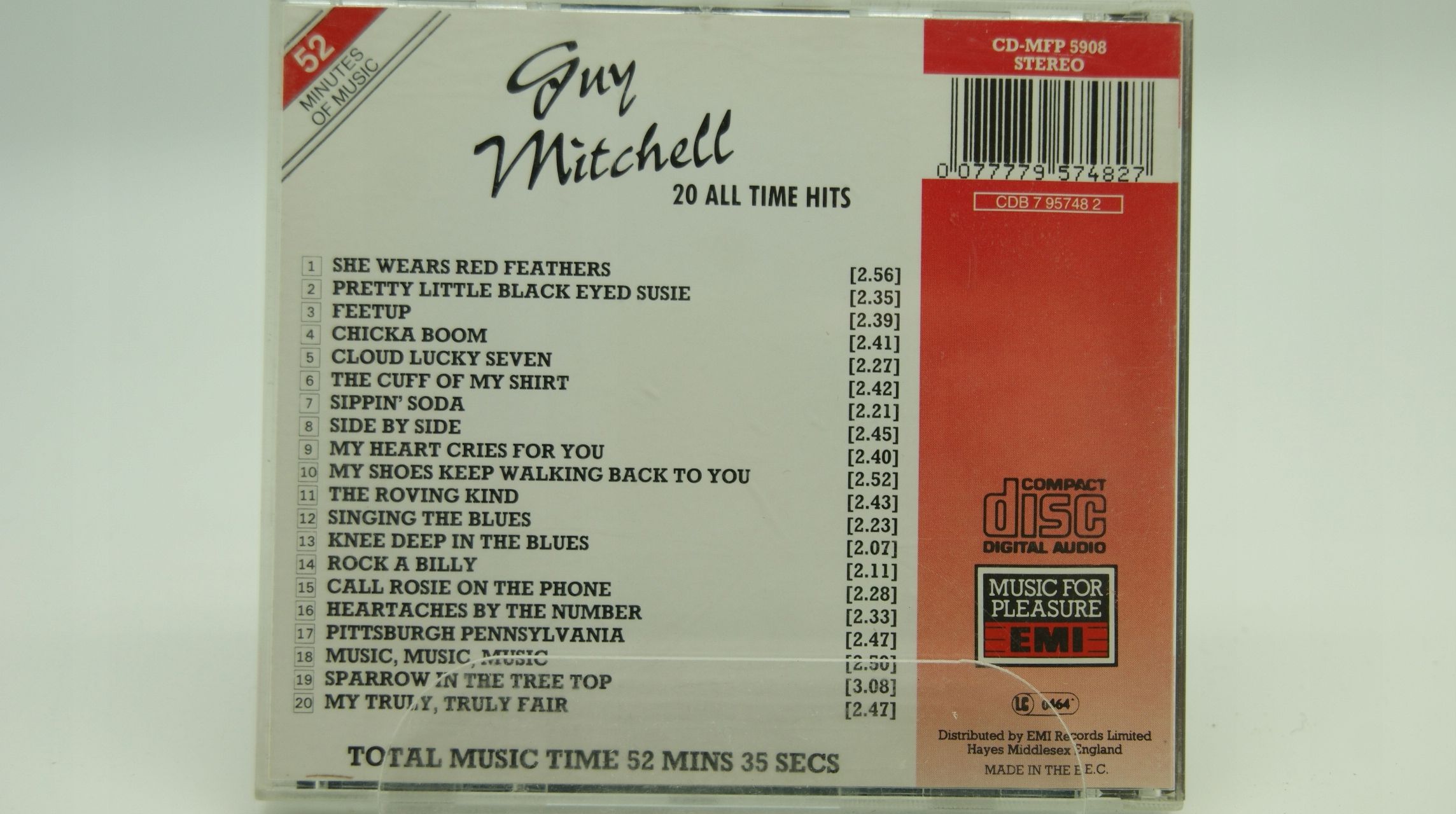 Cd - Guy Mitchell - 20 All Time Hits