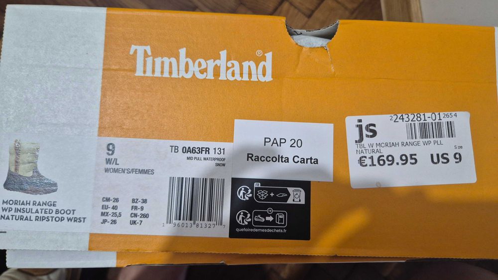 Śniegowce damskie Timberland r.40