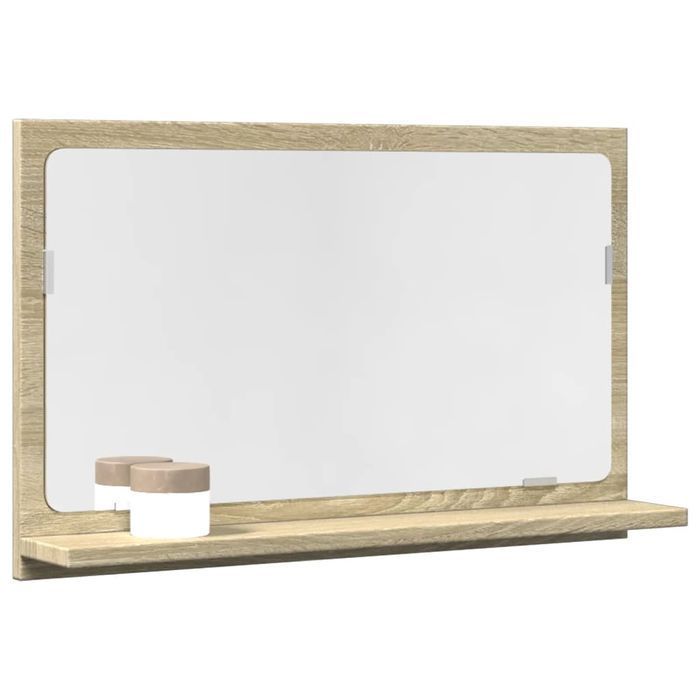 Vidaxl Szafka Łazienkowa Z Lustrem, Dąb Sonoma, 60X11X37 Cm