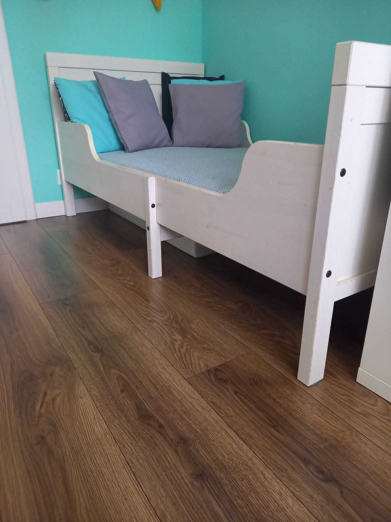 IKEA SUNDVIK Rozsuwana rama łóżka i dno łóżka 80x200 cm biały