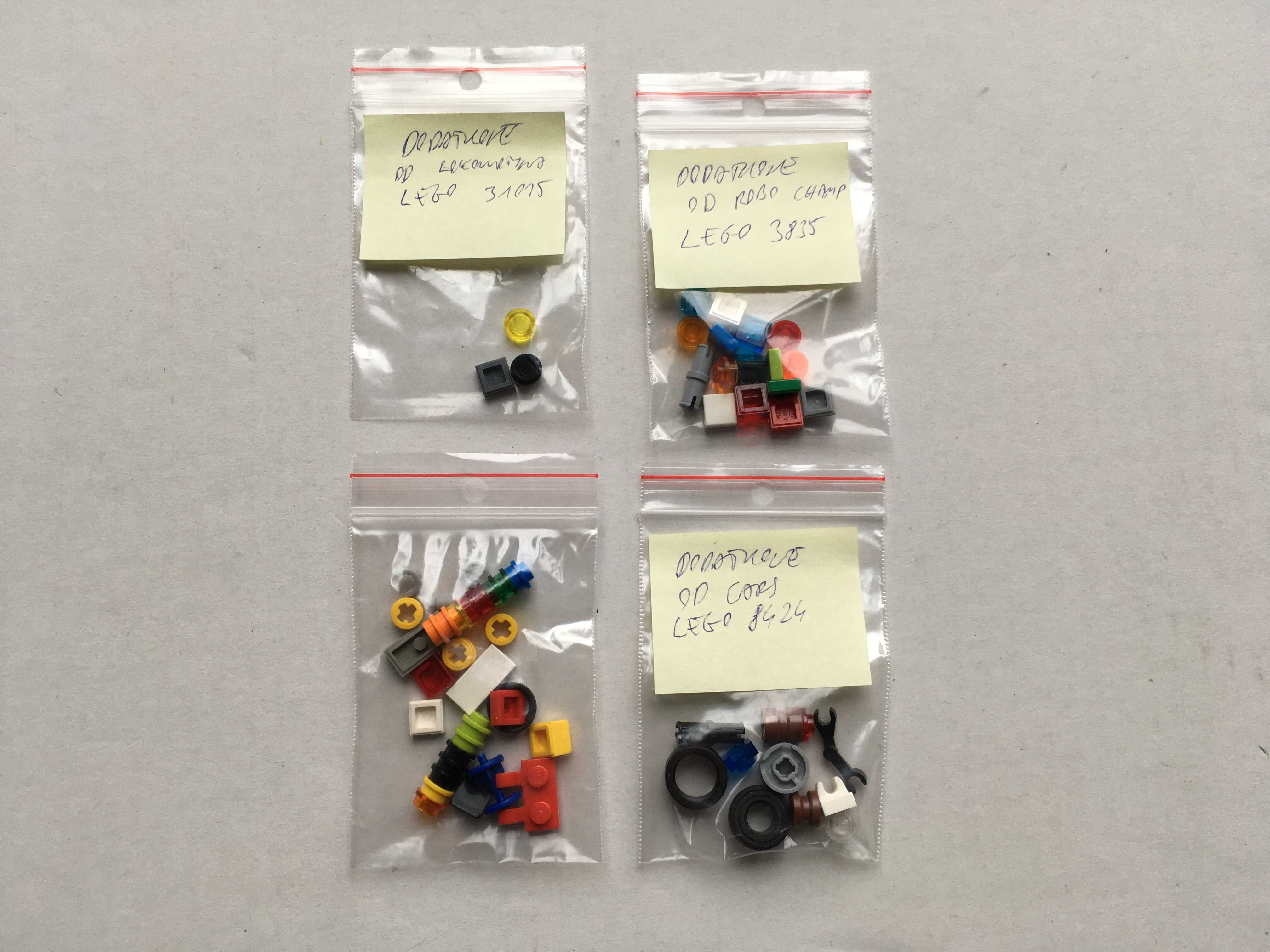 Klocki LEGO zapasowe dodatkowe 59 szt. do zestawów Cars Robo Creator