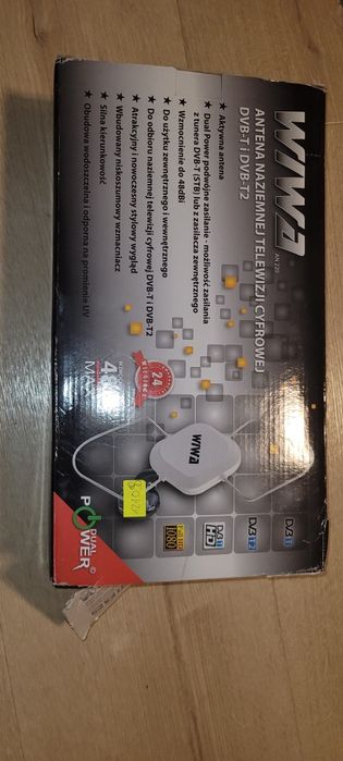 Antena dvb-t2 ze wzmacniaczem 48 dBi