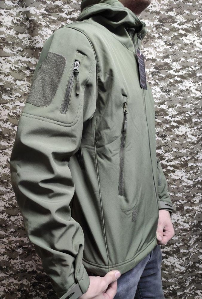 Военная куртка на флисе Softshell, Теплая куртка для военных