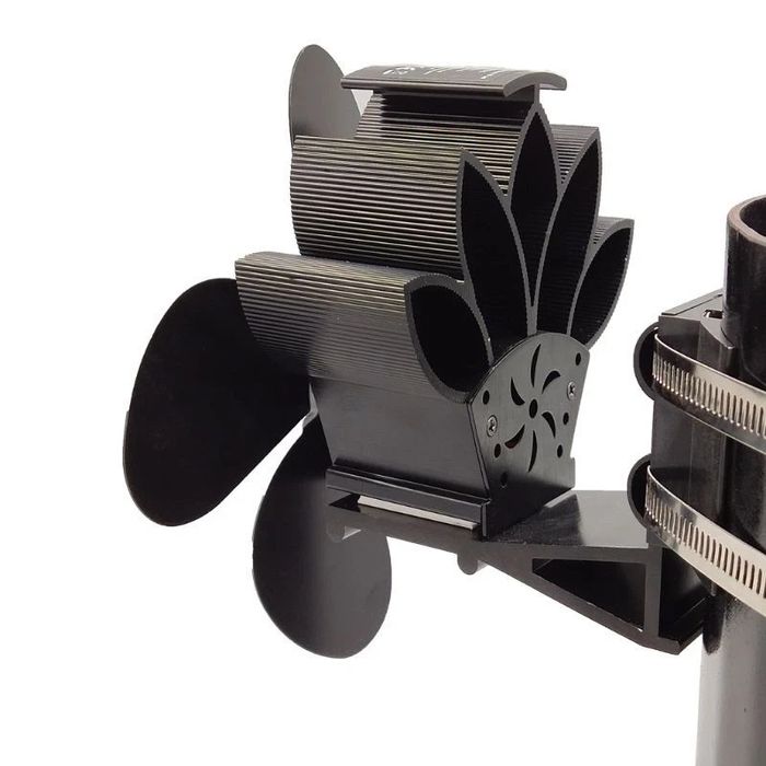 Вентилятор для каміна на димохід магнітний 5 лопатей новий