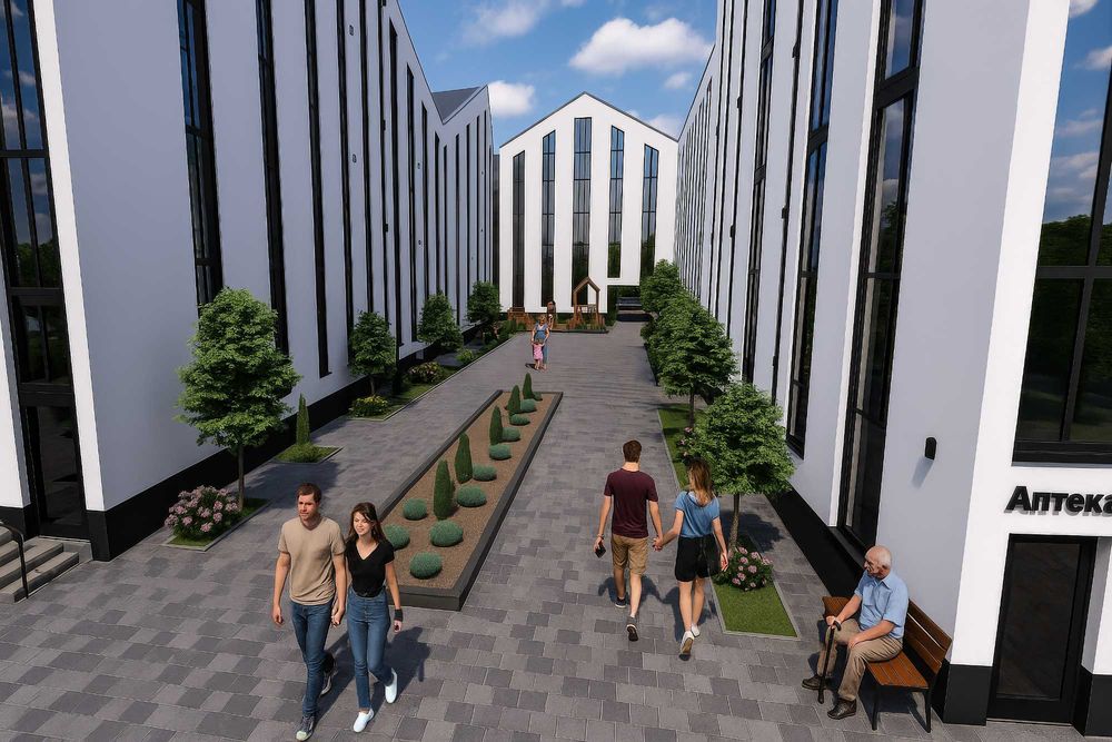 1-кім роздільна 18.5м2 | Газ | Центральні коммунікації | Aura Building