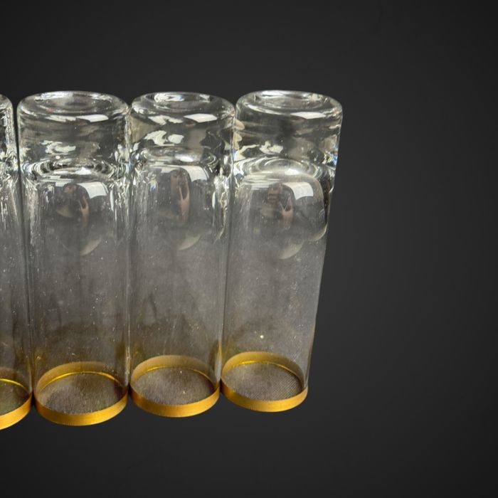 Wysokie kieliszki do likieru złocenie na rancie B5/021502