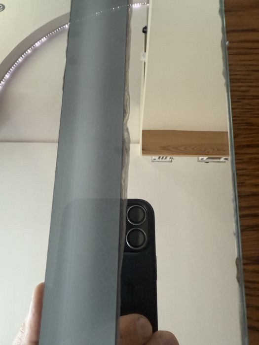 Lustro łazienkowe, podświetlane, podgrzewane z zegarkiem 60/80 cm