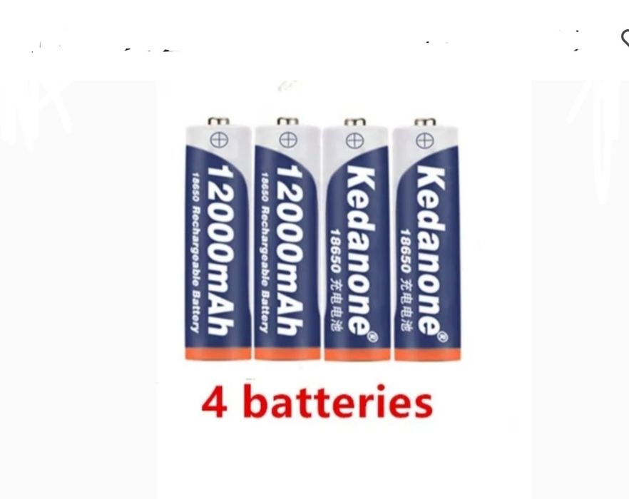 4 pilhas 18650 Novas