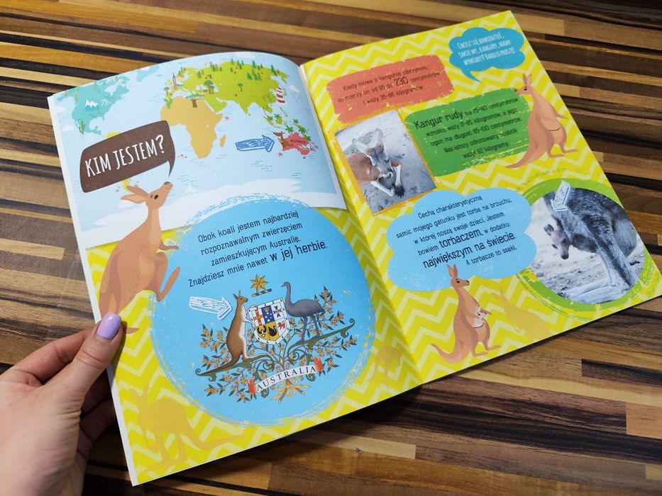 Poznajmy się Kangur, symbol Australii  Książeczka z naklejkami