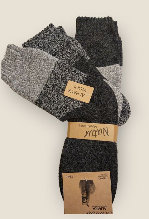 Skarpety męskie wełniane z Alpaki 3 pary 30 zł