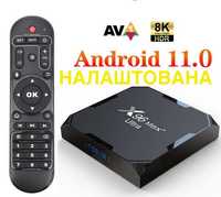 НАЛАШТОВАНА X96Max Plus Ultra 4gb/32гб Amlogic s905x4 Android 11 смарт