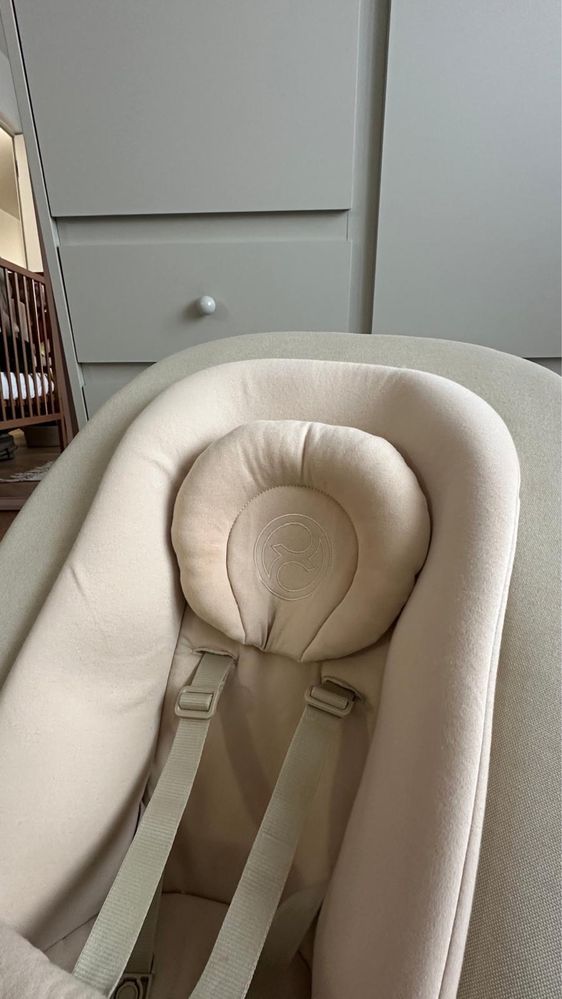Cybex Lemo 2 bouncer BEŻOWY Sand White bujaczek stan BDB