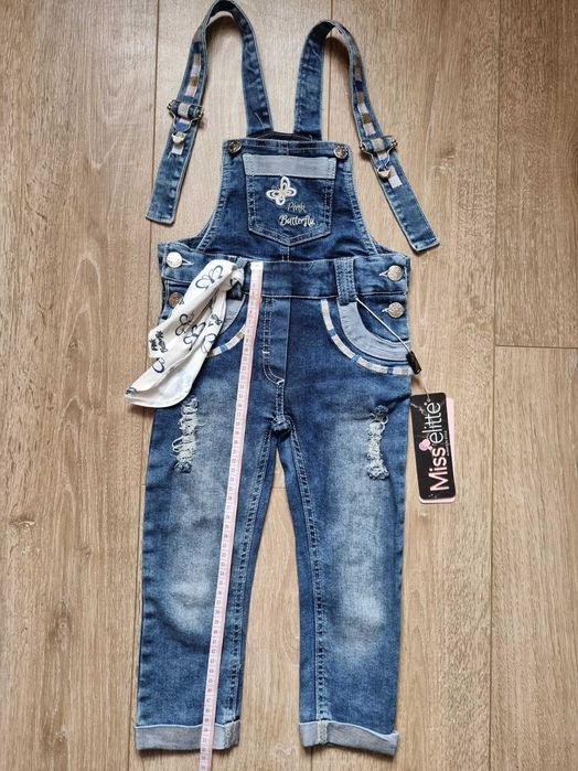 Дитячі джинсові штани комбінезон джинси Misselitte на дівчинку 3-5 р