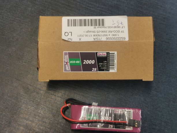 Pakiet akumulatorów (LiPo) 7.4 V 2000 mAh 5 C Hacker Softcase JR