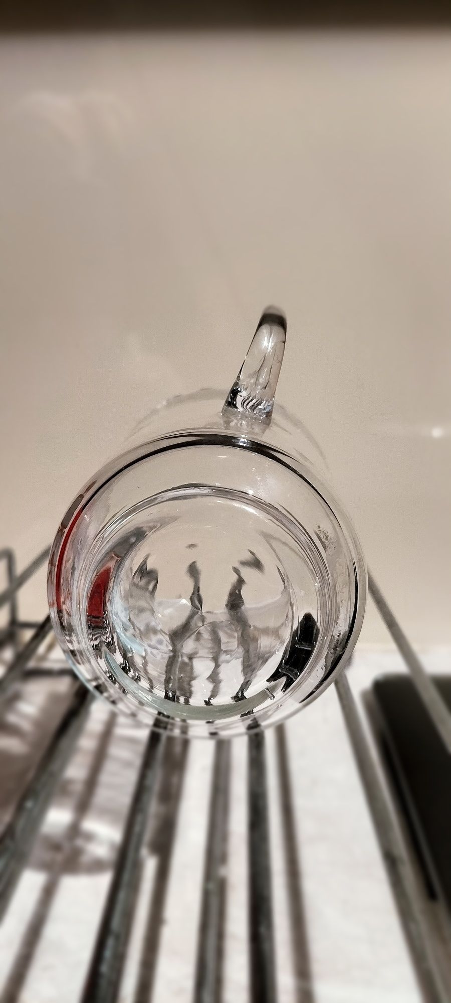 Unikatowe szklanki z uszkiem szklanka kubek szklany na mleko zdobione