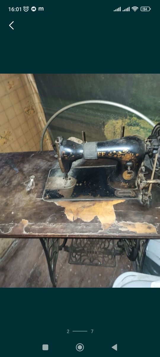 PFAFF Швейная машинка 1913года в рабочем состоянии. Антиквариат