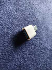 Adapter USB do USB typ C przejściówka biała