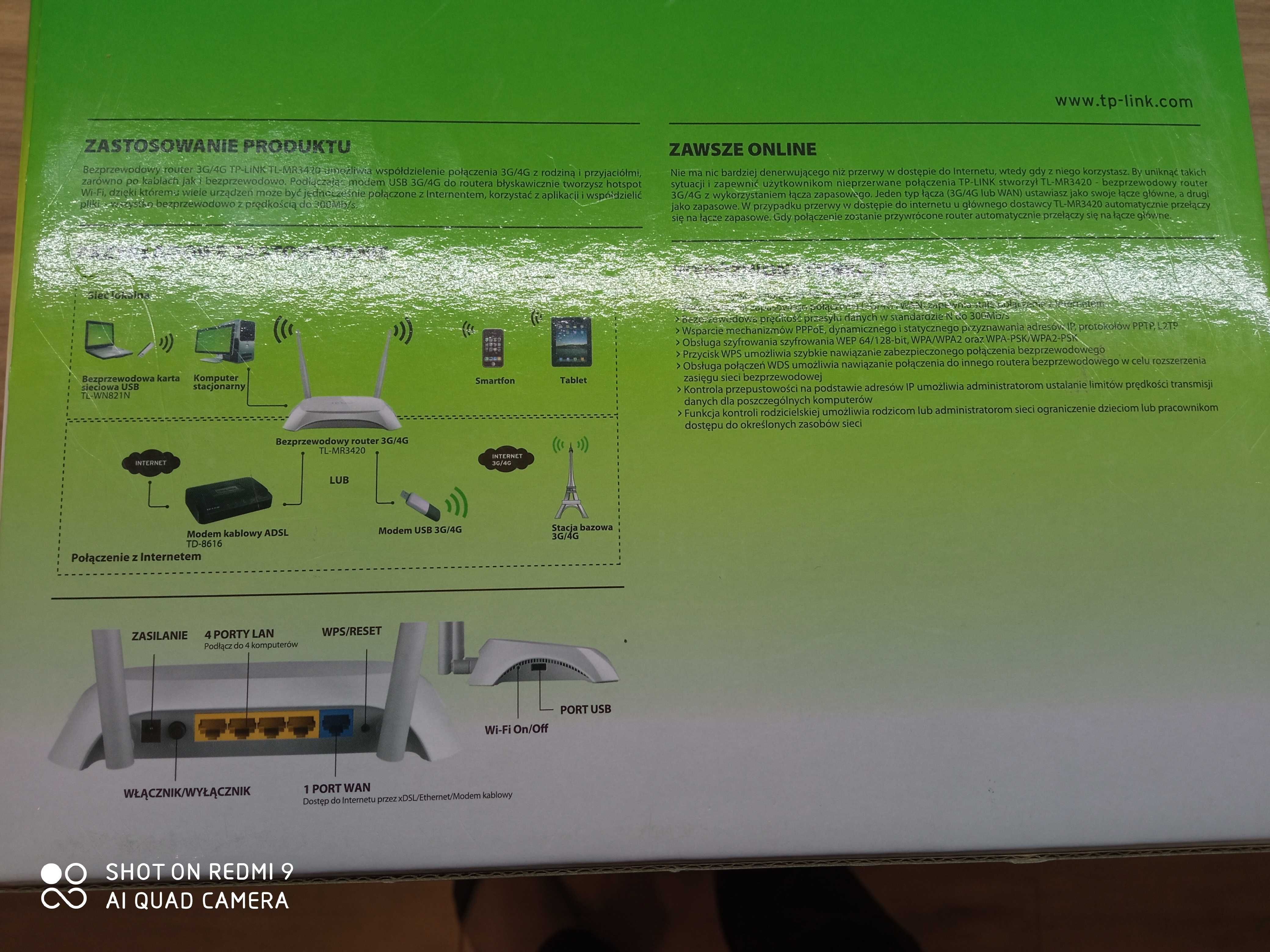 Router TP Link TL MR3420