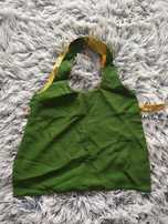 Torba na zakupy materiałowa składana handmade