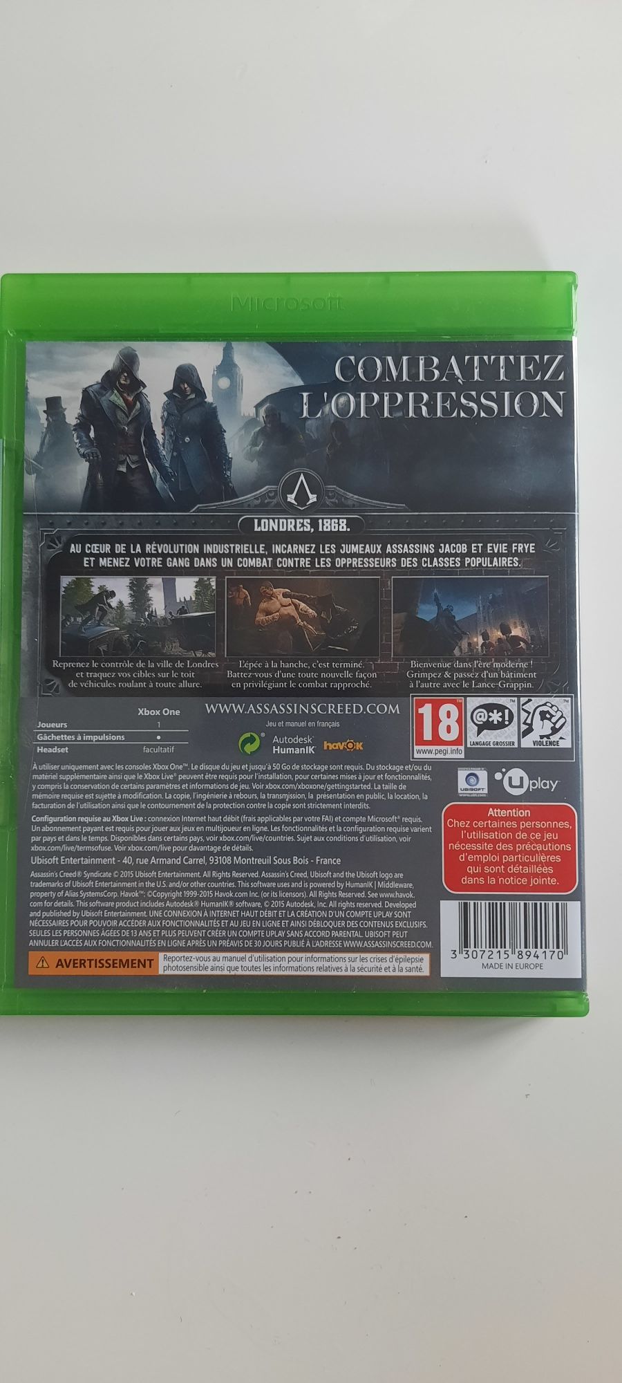 Assassin's Creed Syndicate special edition xbox one wersja PL