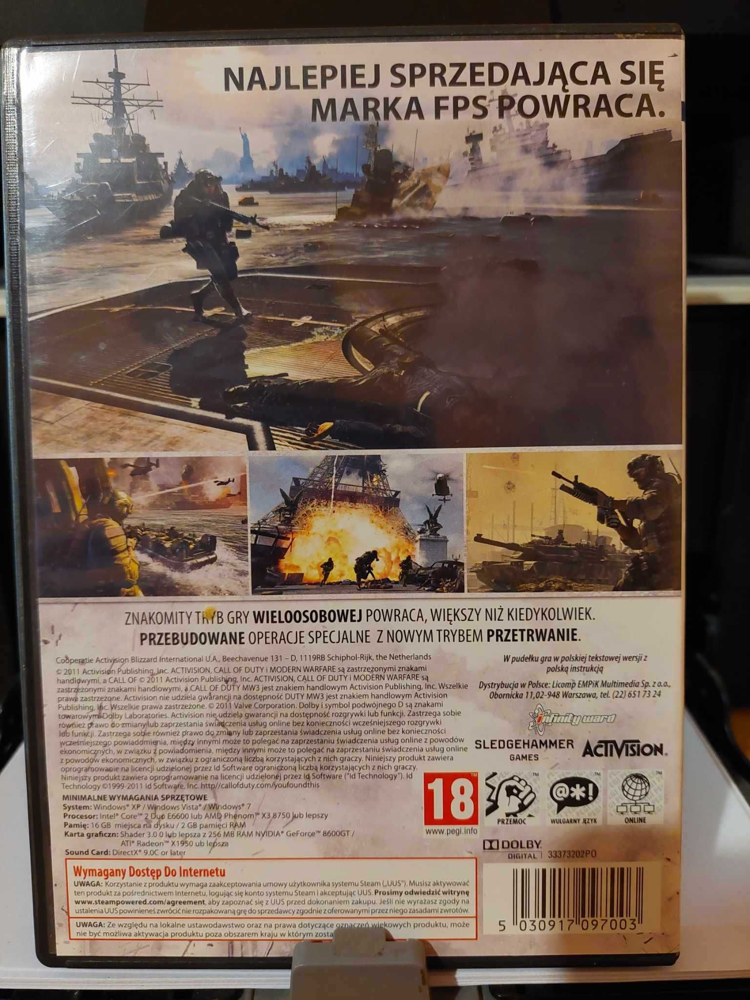 Call of Duty MW 3 , pudełko + płyty - wersja kolekcjonerska