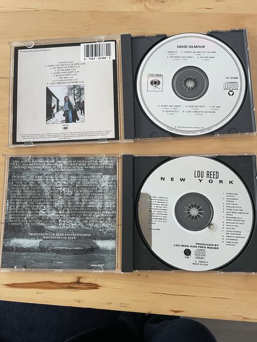 David Gilmour e Lou Reed