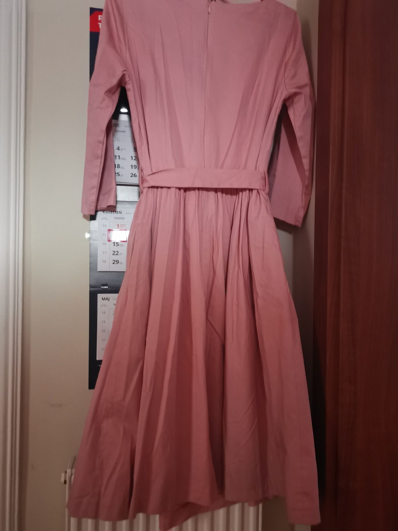 Sukienka bawełna różowa Marie Zelie r. 38