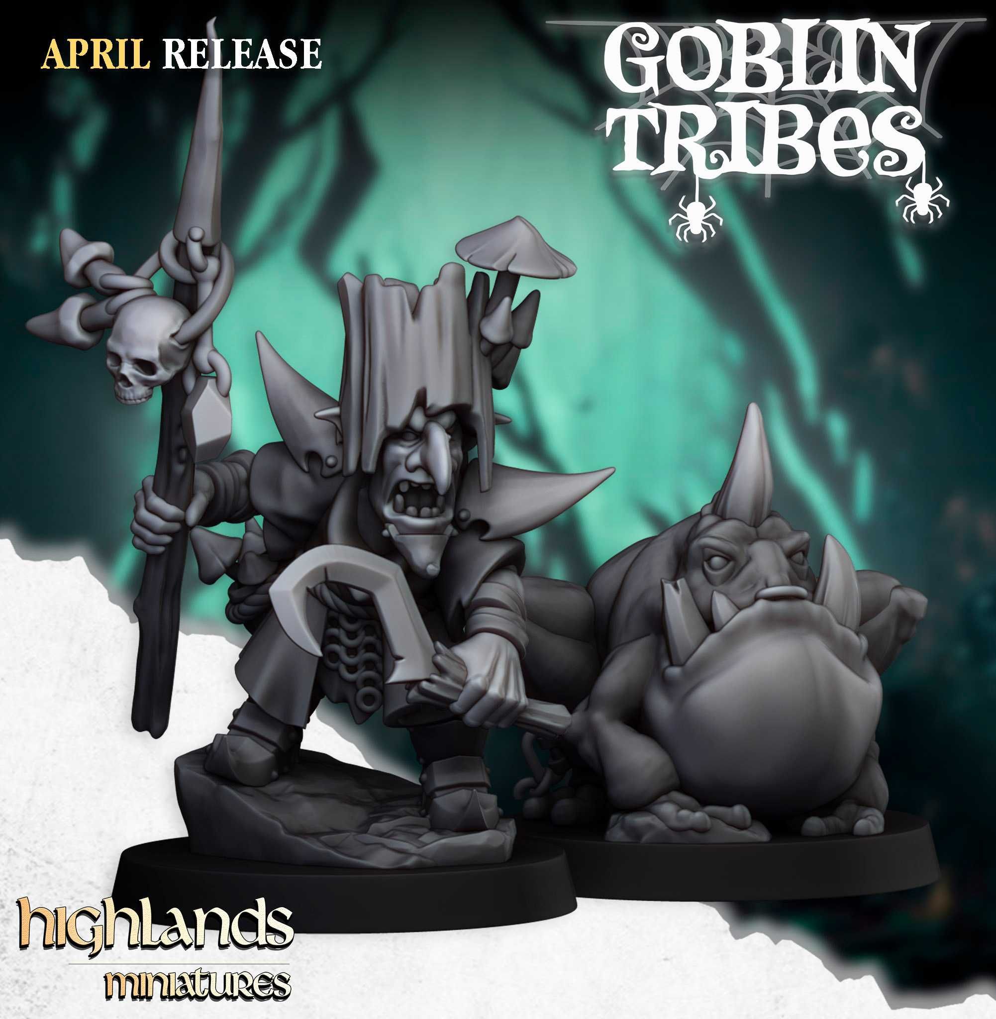 Grubnax and Croaculus - ToW WFB AoS - Highlands Miniatures x1 komplet