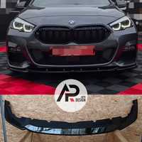 BMW F40 F44 Lip Lamina Frontal Mperformance Preto Brilhante