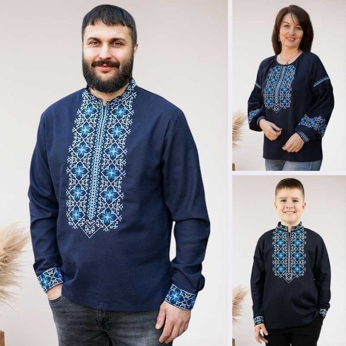• Хіт! Парні вишиванки family look комплект вишиванок для всієї родини