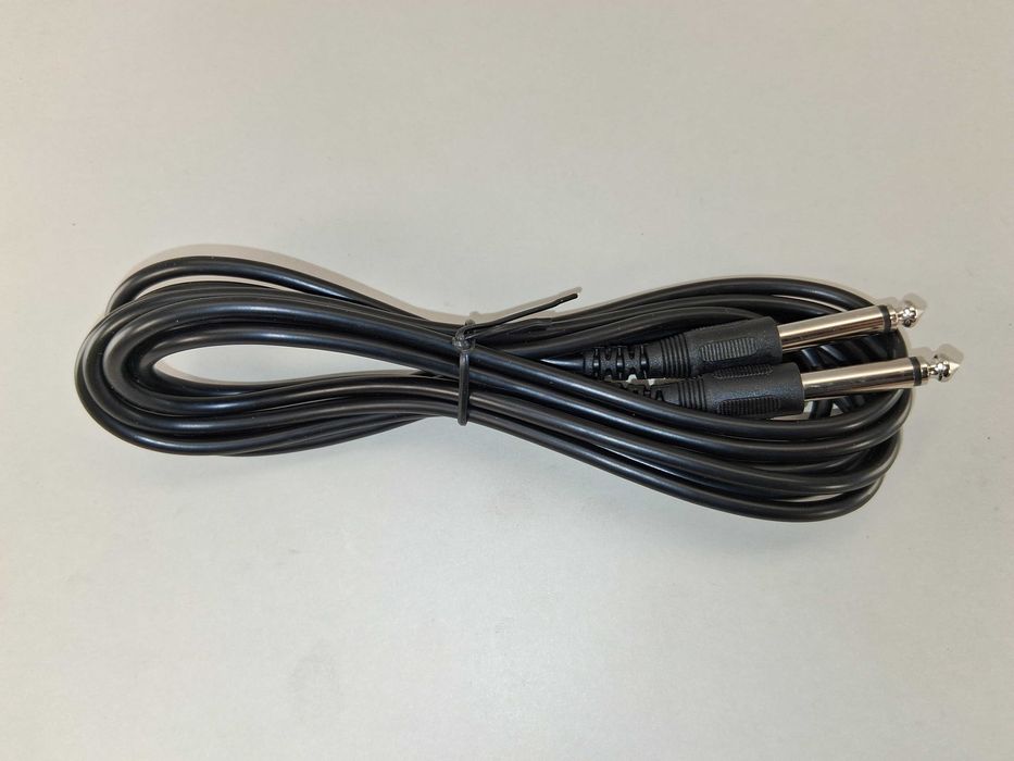 N053 Przewód Kabel Audio 2x Jack 6.3mm Mono TS 3M Instrumentalny
